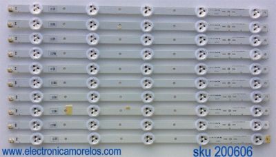 KIT DE LED'S PARA TV SONY (10 PIEZAS) / NUMERO DE PARTE SVG400A81 / 001S1B / SVG400A81_REV3_121114 / PANEL LSY400HM02-A02 / MODELO KDL-40R450A